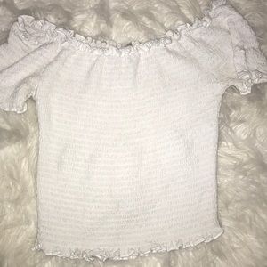 Pacsun white ruffle top